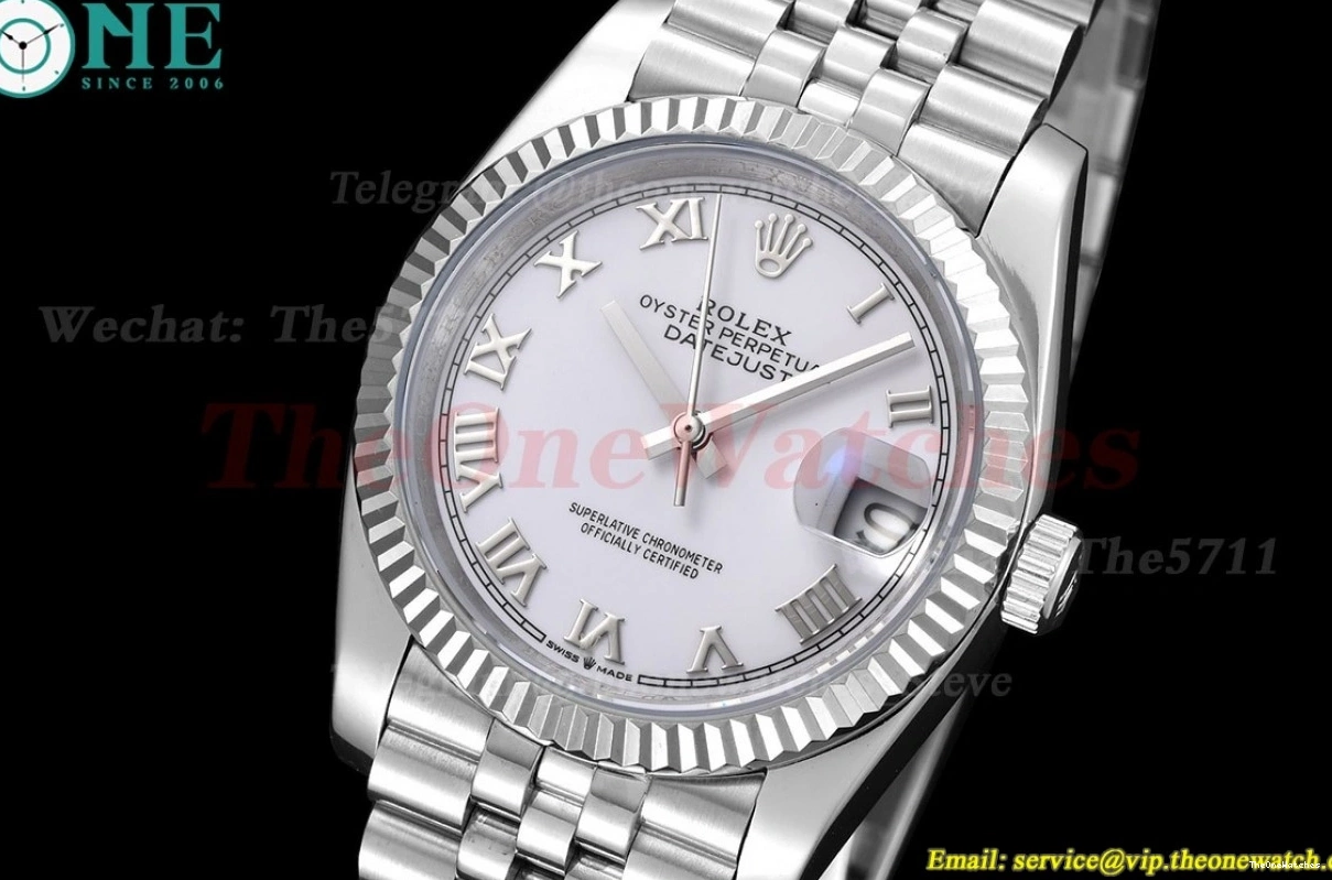 MY8215 Datejust Rmn White GDF SS 36mm SS 126234 Jub 0120